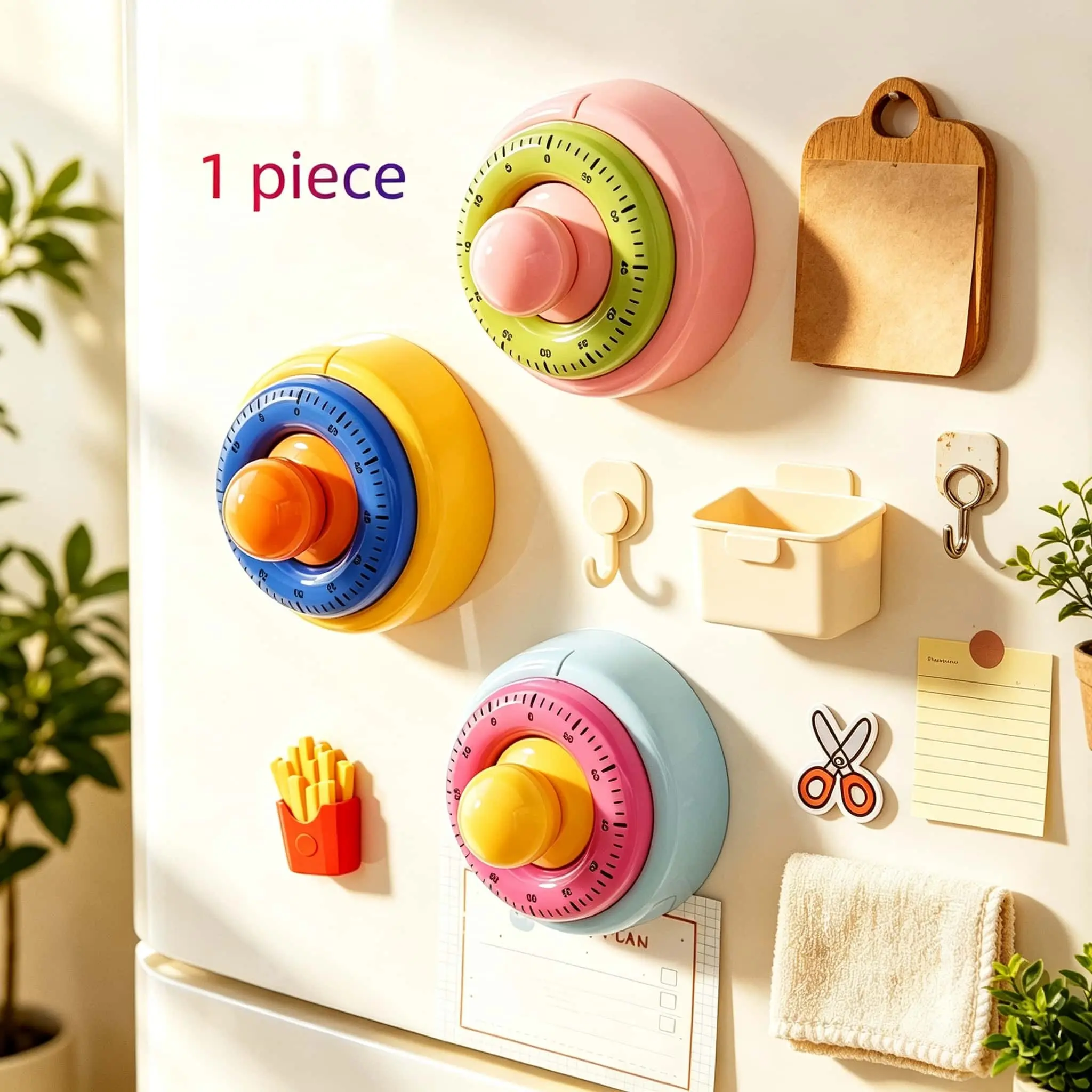 Quiet Mechanical Kitchen Timer, Cooking Timer, Sturdy Abs Materials, Secure Mounting, Quiet Rotary Timer, Denial Battery, Durable Design