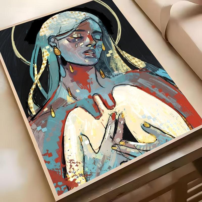 Ad Astra D-Disco Elysium Poster HD Waterproof Self-Adhesive Art Vibrant Wall Print for Living Room Bedroom Bar Parlor Home Decor Gift Fade-Resistant Easy-Apply Durable Dly Artwork