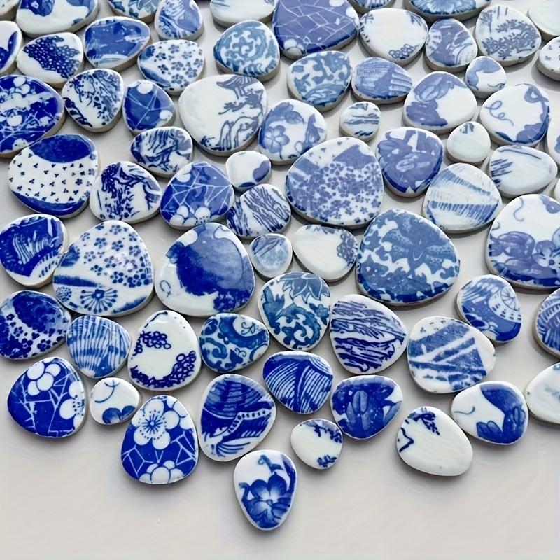 200g/7.05oz DIY Mosaic Stone Tiles, Oriental Style, Multiple Craft Styles, Creative Designs, Home Wall Decor, Outdoor Garden Steps, DIY Crafts Material