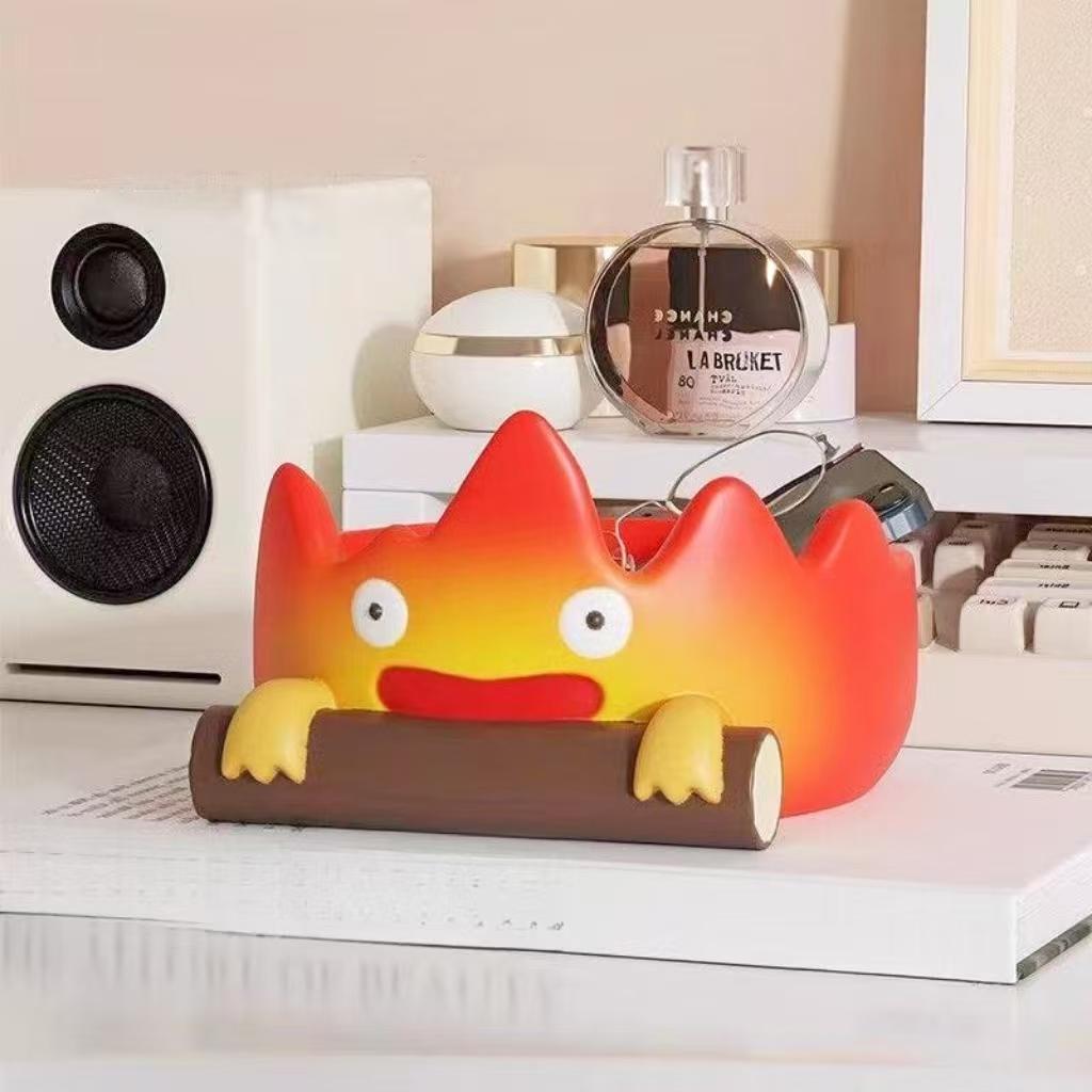 Creative Home Cartoon Decoration, Cute Flame Key Storage Display Piece, Living Room Gift Decor, Entrance Hall Accessory, Funny Home Decor
