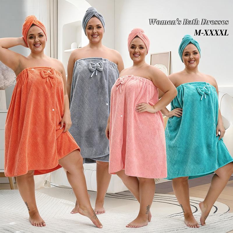 Plus Size Bath Skirt & Shower Cap Set, 2 Counts/set Adjustable Bath Skirt & Shower Cap, Thickened Bath Skirt, Ideal for Home Use, Travel, Sauna, and Spa, Matching Womenswear #GLOBAL PICKS Plus Size Bath Skirt & Shower Cap Set, 2 Counts/set Adjustable Bath Skirt & Shower Cap, Thickened Bath Skirt, Ideal for Home Use, Travel, Sauna, and Spa, Matching Womenswear #GLOBAL PICKS