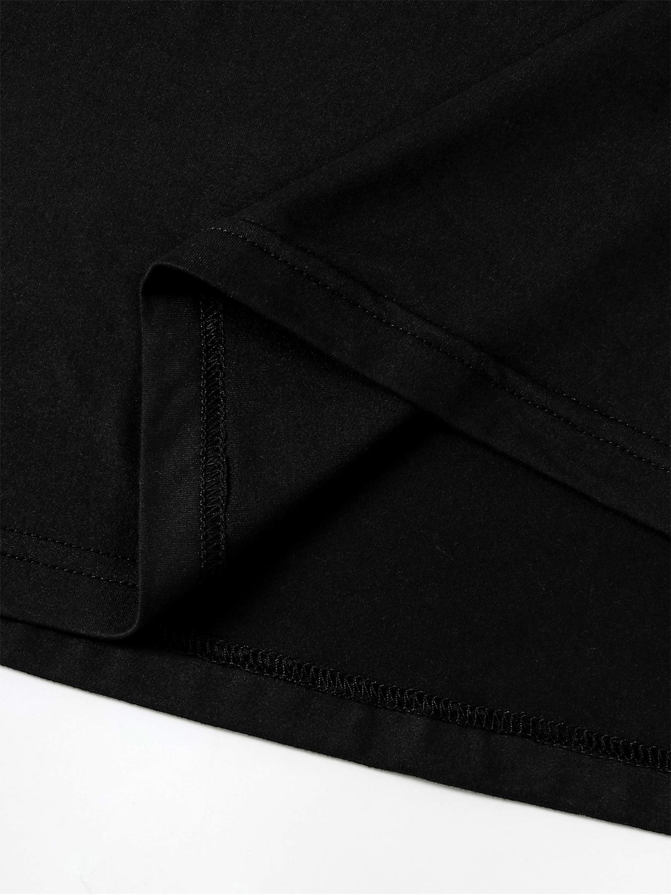 Men's Figure & Letter Print Regular Fit Round Neck T-shirt, Streetwear Chic Top for Summer,  Summer Clothes for Outdoor & Daily Wear, Tops, Tee