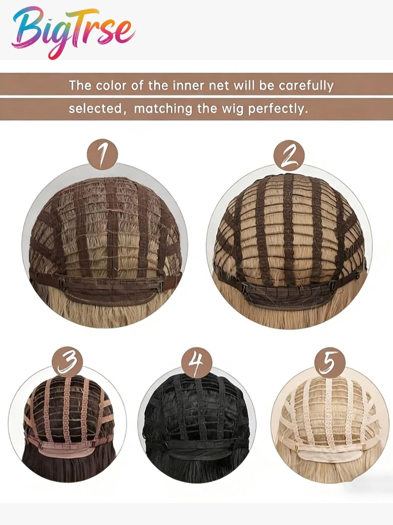 Bigtrse Women's 26-Inch Wavy Synthetic Wig, Platinum, Heat-Resistant Fiber, Natural Hairline, Perfect for Halloween, Parties, Daily Wear