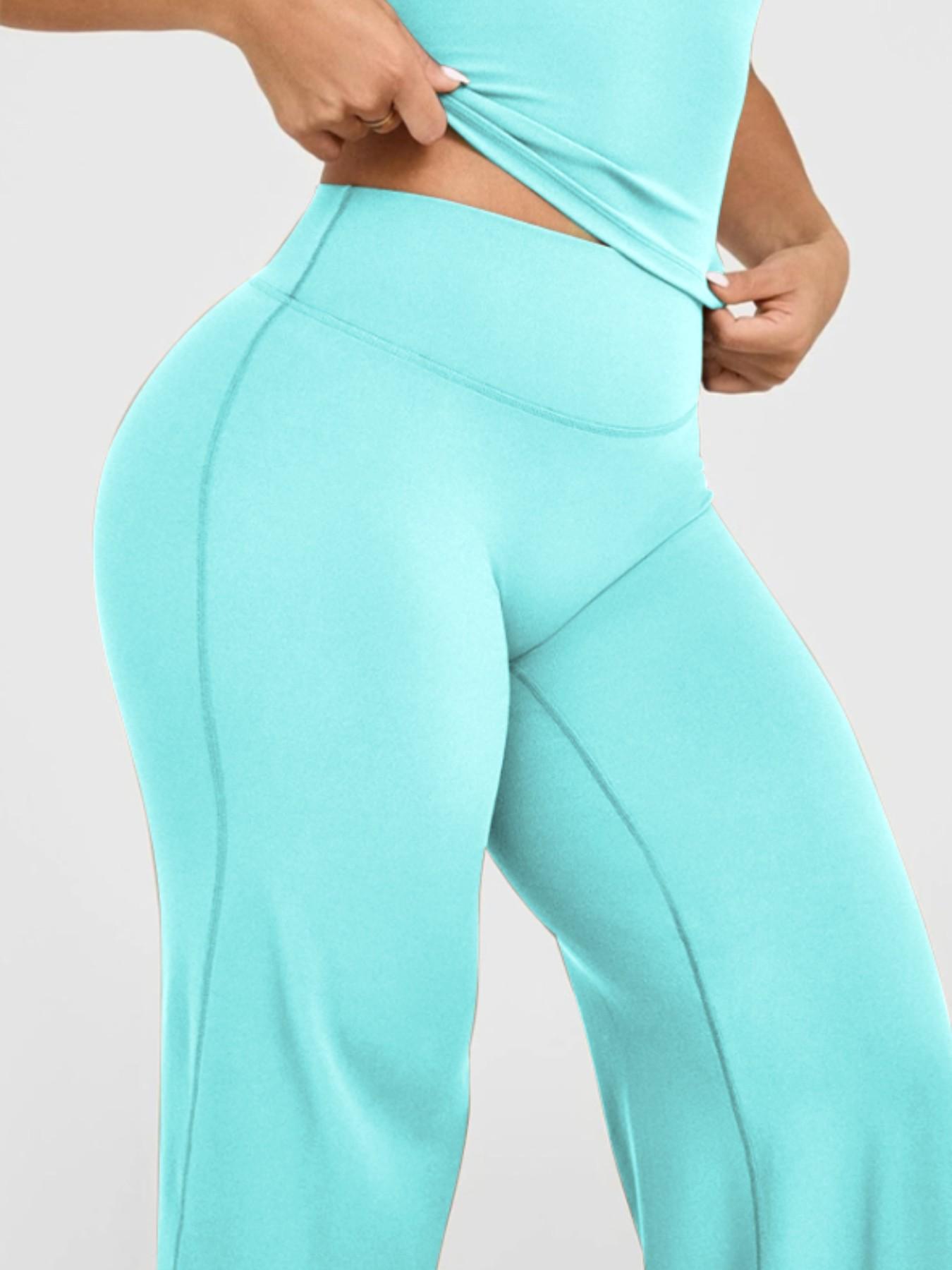 Women's Sporty Two-Piece Set, High-Elastic Round Neck Short Sleeve Tee, High-Waisted Tummy Control Pants, Soft Breathable Yoga Gym Wear, Exercise Clothing Set, Fitness Clothing, Athleisure Activewear, Activewear Workout Set
