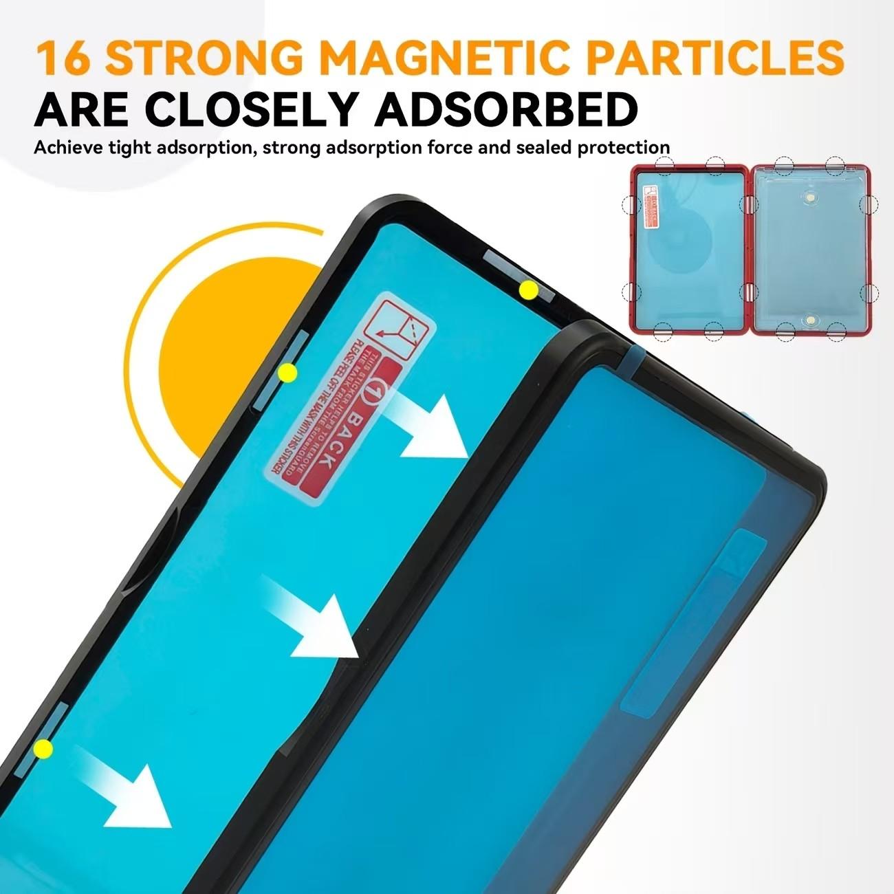 One Magnetic Trading Card Protective Holder with Metal Touch Frame Fits PRO 35PT Card Bricks, Ultra HD Glass, Pro-Craftsmanship, Light And Scratch Resistant Card Display Storage, Suitable for Baseball Football Sports Game Cards