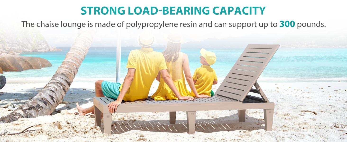 Unikito Lounge Chair Outdoor Set of 2 for Patio, Weather-Resistant Tanning Chair Recliner with Adjustable Backrest, Sun Lounger for Outside Deck, Pool, Poolside, Porch, Beach, Light Brown Unikito Lounge Chair Outdoor Set of 2 for Patio, Weather-Resistant Tanning Chair Recliner with Adjustable Backrest, Sun Lounger for Outside Deck, Pool, Poolside, Porch, Beach, Light Brown