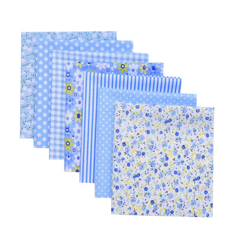 56Pcs Cotton Fabric Bundles, Floral Plaid Polka Dot Quilting Fabric for DIY Sewing Craft