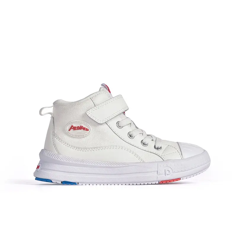 Pediped Mookie Flex White Sneakers Soft Breathable Flexible for Comfortable Step Approved by American Podiatric Medical Association