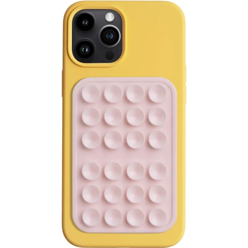 Silicone Suction Cup Phone Case Stand, Mobile Smartphone Accessories, Ideal for Selfies and Videos, Easy to Use and Secure Grip, Compatible with iPhone and Android, 2.6x3.9 Inches