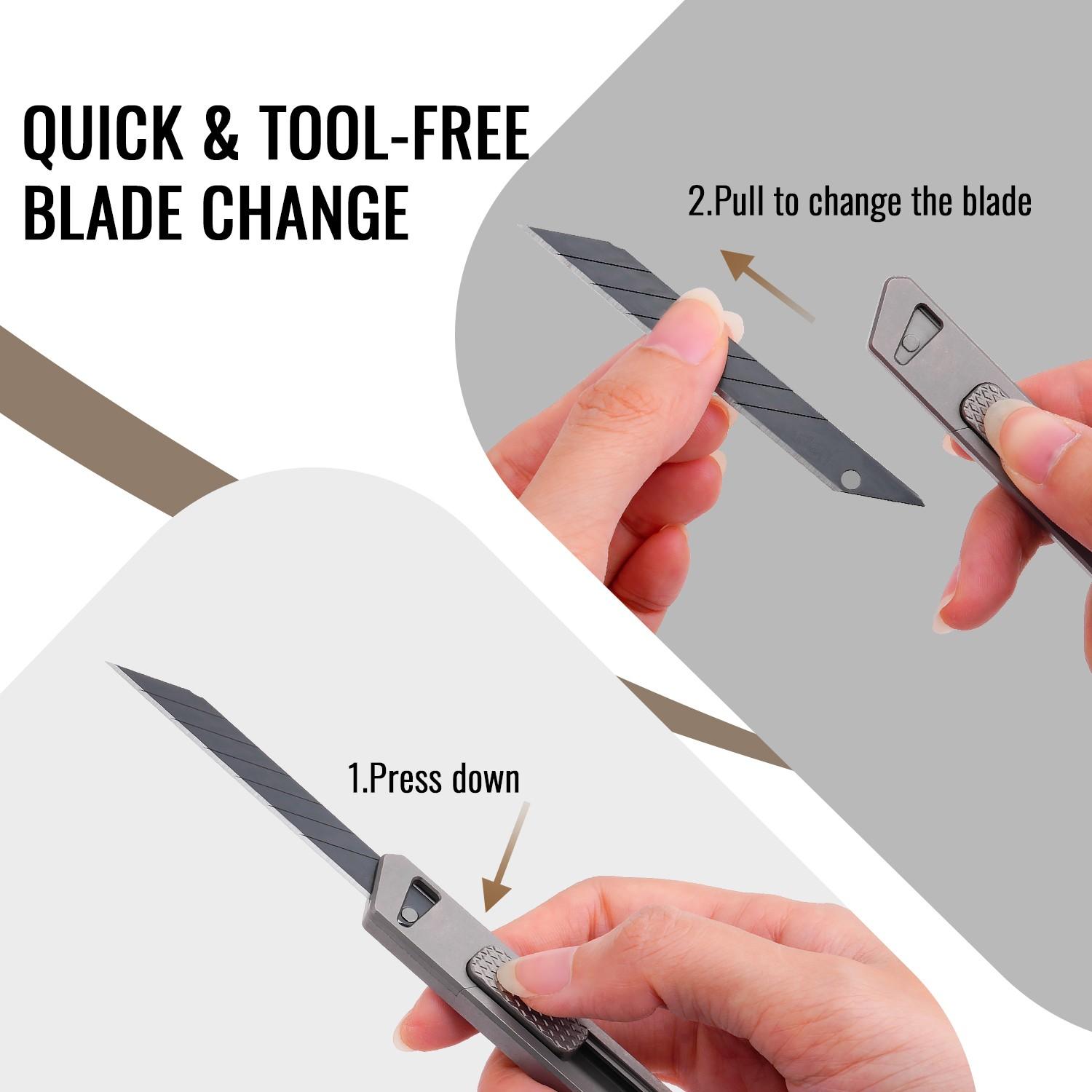 Multifunctional DIY Knife Set, Titanium Alloy Material, Cutting Tool, Durable and Versatile, Ideal for Crafting and Repair, Portable Multipurpose Knives