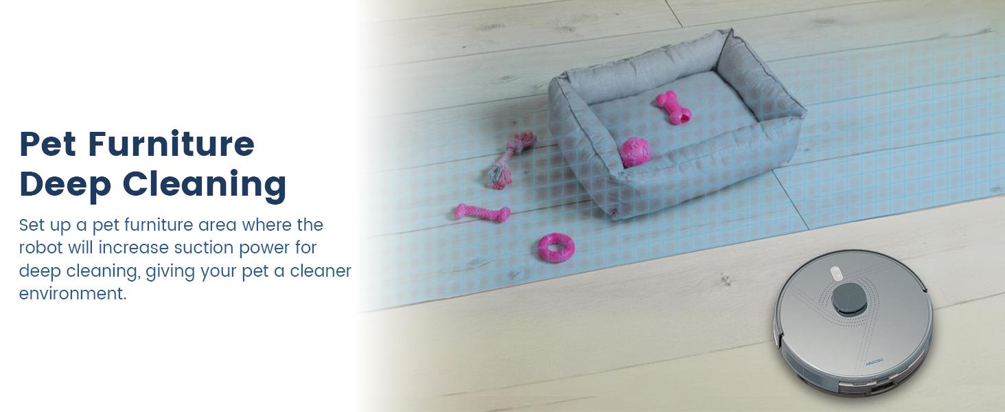 AIRROBO L50+ Robot Vacuum and Mop Combo with 5500Pa Suction, Auto-Emptying Dust Base, Smart Mapping & Voice Control – 60-Day Hands-Free Cleaning for Carpets & Hard Floors