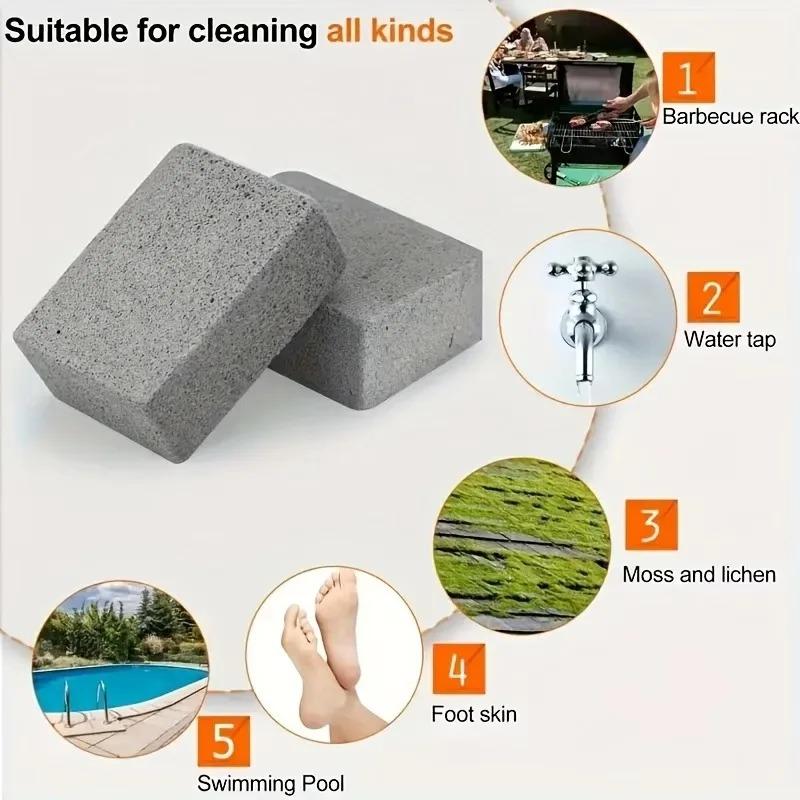 1-10PCS Grill Cleaning Brick Pumice Stone Heat Resistant Outdoor Kitchen Barbecue Rack Cleaner BBQ Tools Accessories
