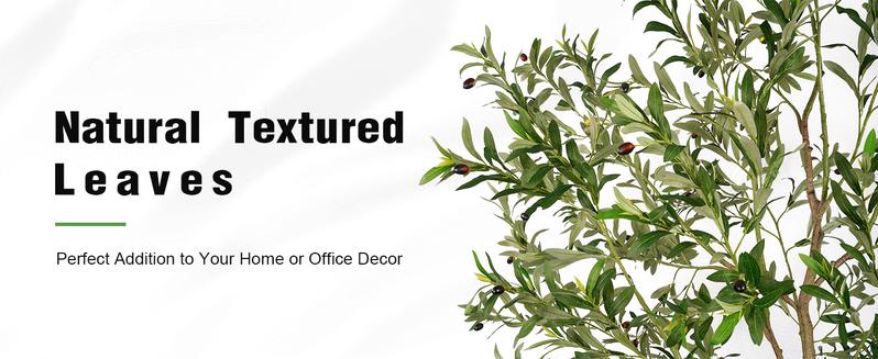 Fluffy 6/7/8ft Artificial Olive Tree, Fake Potted Olive Tree with Branches, Leaves and Fruits, Fake Plant, Indoor Decoration Decorative Fluffy 6/7/8ft Artificial Olive Tree, Fake Potted Olive Tree with Branches, Leaves and Fruits, Fake Plant, Indoor Decoration Decorative