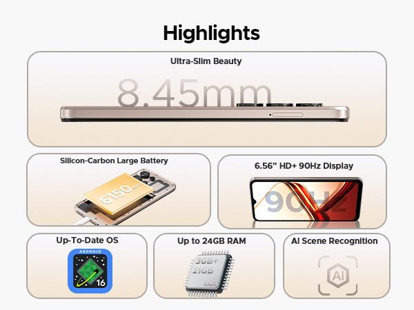 DOOGEE Note 56X Android 16, 6150mAh, 6.56