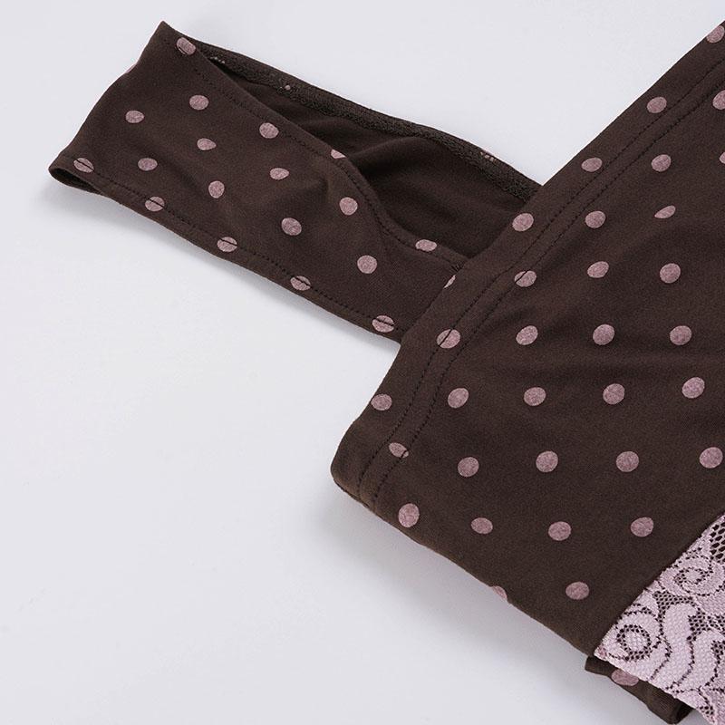 Vintage Polka Dot Print Bodycon Square Neck Vest Y2K Aesthetic Lace Patchwork Color Block Short Top Tank for Women Summer New