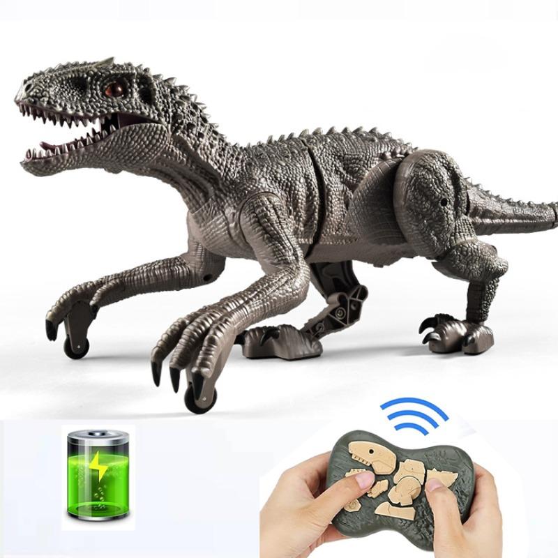 Realistic Remote Control Dinosaur Toy, Walking Smart Sound Light Tyrannosaurus Rex, Kids Birthday Christmas Gift, Requires 2 Aa Batteries