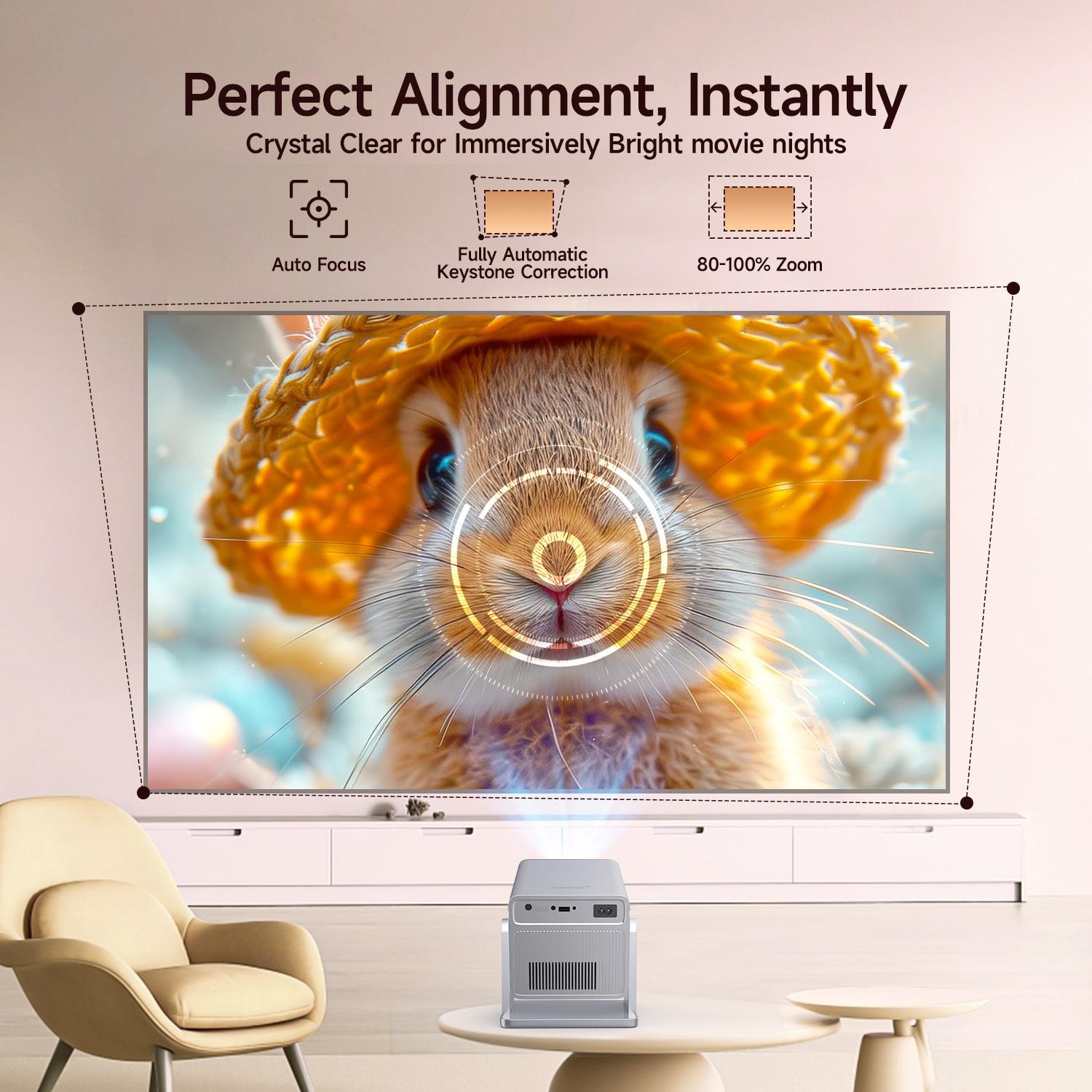 Magcubic X7 Projector 1000ANSI Auto Focus Android 14.0 HiFi Speaker Auto Obstacle Avoidance & Fully Keystone Correction Dual WiFi6 BT5.4 Native 1080P 180° Rotatable Allwinner H726 High-End Home Cinema Audio Movie Night #GLOBAL PICKS