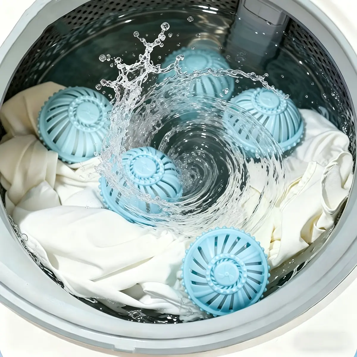 6 Pack Reusable Laundry Cleaning Balls Pet Hair Lint Catcher Anti Tangling Removal Ball Filter Collector for Washing Machine Durable Plastic Fabric Cleaning Accessory Essential Care Supply for Pet Owners Household
