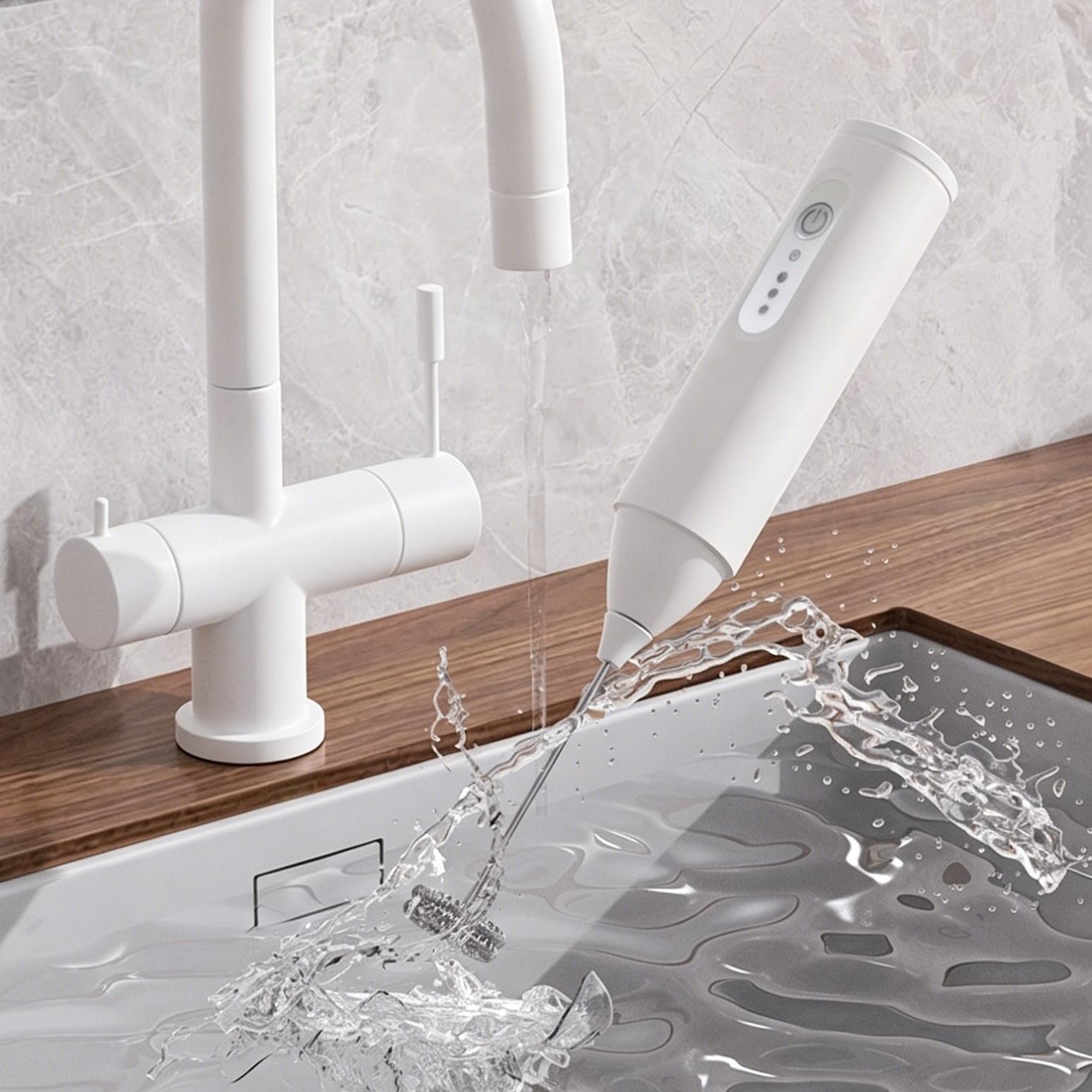 Bestselling Coffee Stirrer, Multi-Functional Milk Frother, Cordless Milk Frother, Milk Frother Wand, High-Aesthetic Handheld Drink Mixer, Perfect for Coffee and Matcha, Be Your Own Barista!