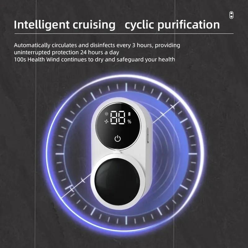 Double-person toothbrush disinfection device, equipped with LED intelligent screen, featuring intelligent sensing, automatic UV opening/closing, intelligent disinfection, air drying, hole-free wall mounting, detachable design, suitable for home use