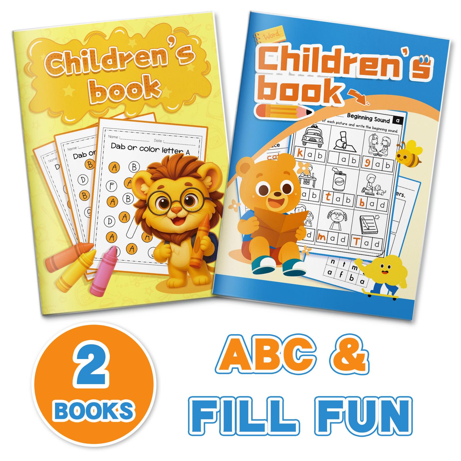 Kids’ Alphabet Handwriting Practice Book – Learn Uppercase and Lowercase Letters, Trace ABCs, Improve Pencil Control to Build Early Literacy Skills for Preschool, Pre-K, Kindergarten and Home Learning