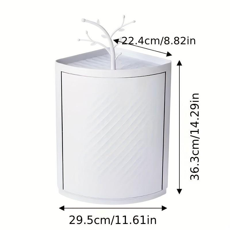 Space-Saving Corner Shelf, Heavy-Duty Stackable Storage Rack for Bathroom Kitchen, Easy Install No Tools, Modern Organizer