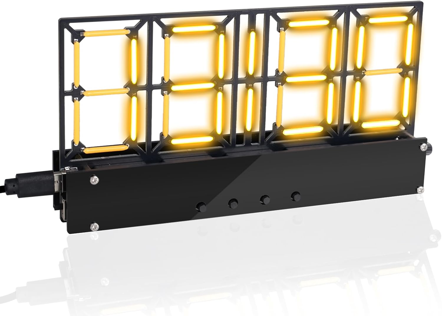 Soldering Practice Kit, 4-Bit Digital Clock Kit with Lighting Adjustment, Soldering Projects Alarm Clock DIY Electronic Kits for Adult Teens Learning Creative Present