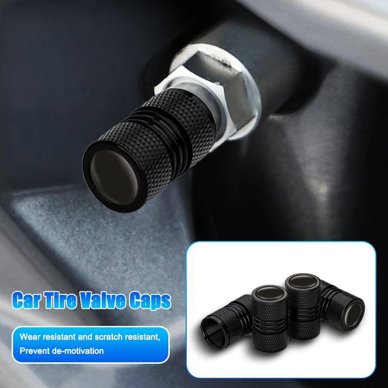 4pcs Car Wheel Air Stem Cover, Tire Valve Dustproof Caps, Aluminum, Corrosion Resistant, Universal for Cars, Trucks, Motorcycles, Suvs, Bikes