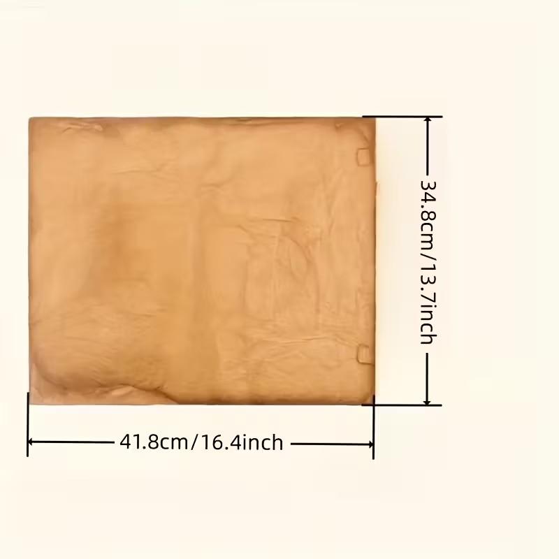 Set of 100pcs Retro Brown Bamboo Fiber Paper, Antique Style Translucent Calligraphy And Painting Paper, Handmade, Semi-Raw Material, Chestnut Plant Dye, Natural Dye, Essential for Handcraft And Calligraphy Enthusiasts, Painting, Art Paper