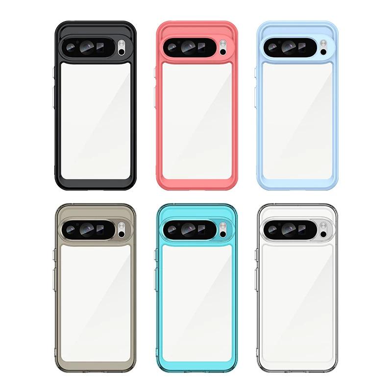Please Select A Model To Purchase Acrylic Phone Case For Pixel 9 XL 8 7 Pro 8A 7A Cover Transparent Back Plate Drop Protection