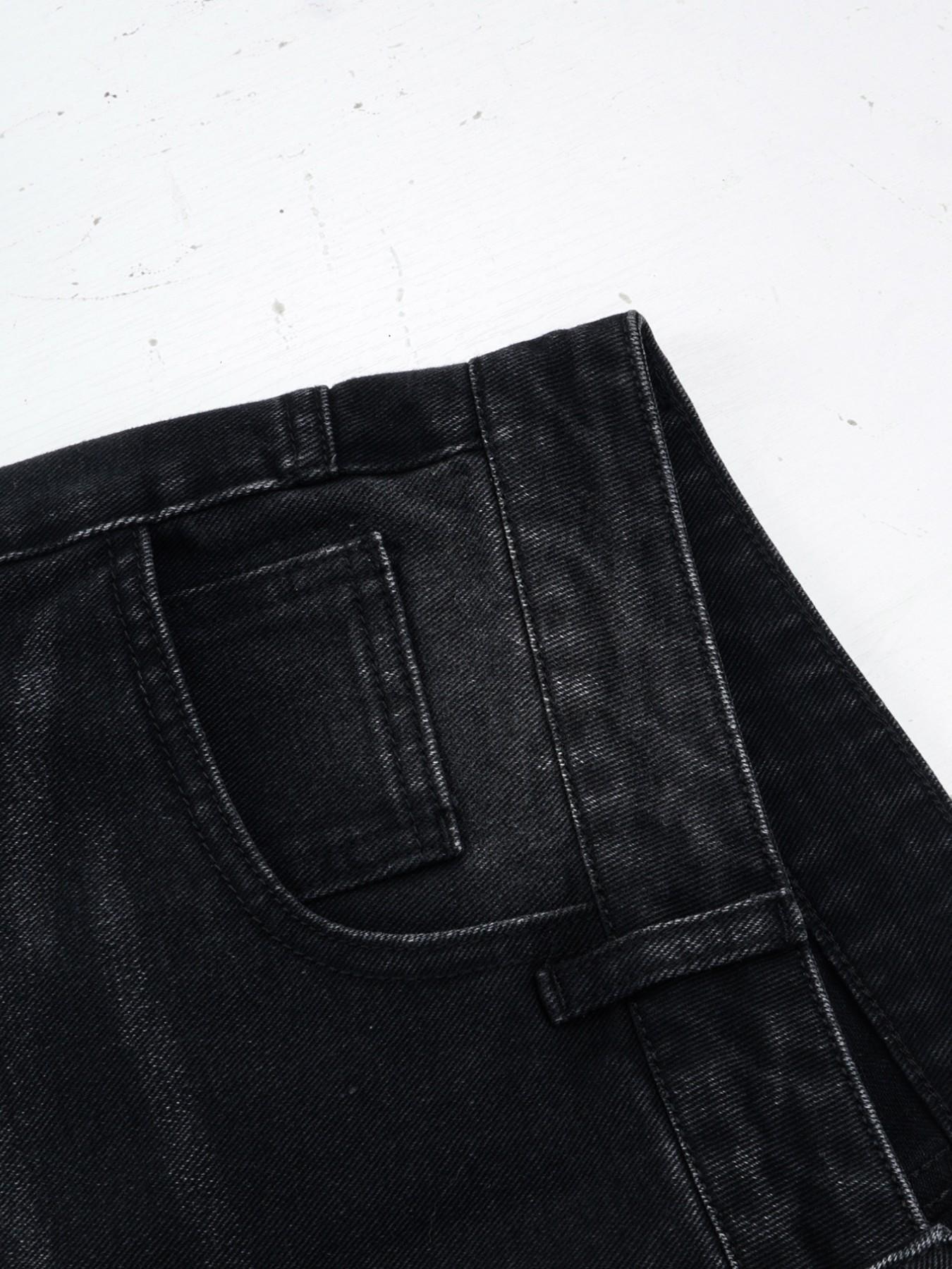 Men's Light Washed Loose Denim Jeans, Trendy American Street Style Wide Leg Pants, Perfect Gift for Husband Boyfriend, All Seasons Wear