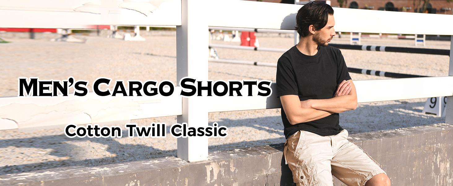 Men's Cotton Twill Cargo Shorts Classic Relaxed Fit- Reg and Big & Tall Sizes Outdoorfun Men's Cotton Twill Cargo Shorts Classic Relaxed Fit- Reg and Big & Tall Sizes Outdoorfun