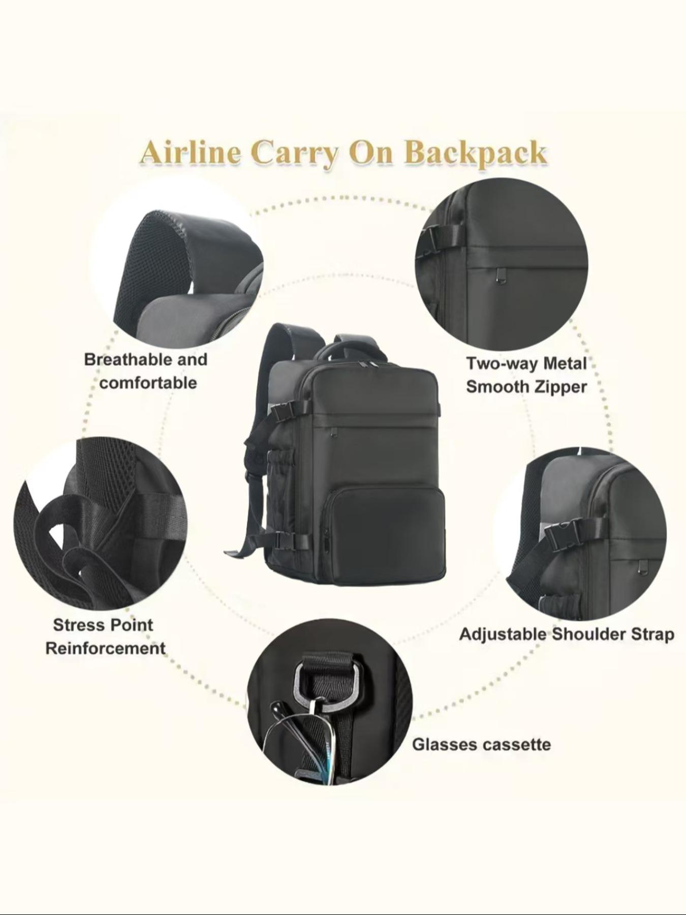 Unisex Vacuum Compression Backpack, Size 40x17x28 Cm, Ryanair Compliant, Durable Travel Storage Bag, Ideal for Airplane Essentials