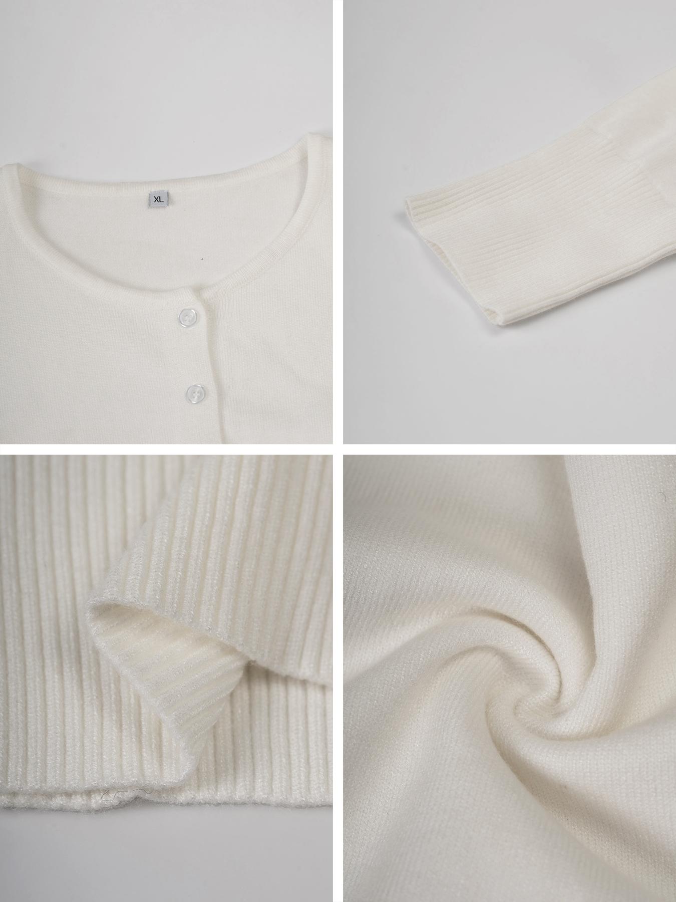 Women's Casual Slim-Fit Long Sleeve Sweater Knitwear, Thin Knitted Cardigan for Fall Season, Daily Wear Fashionable Design