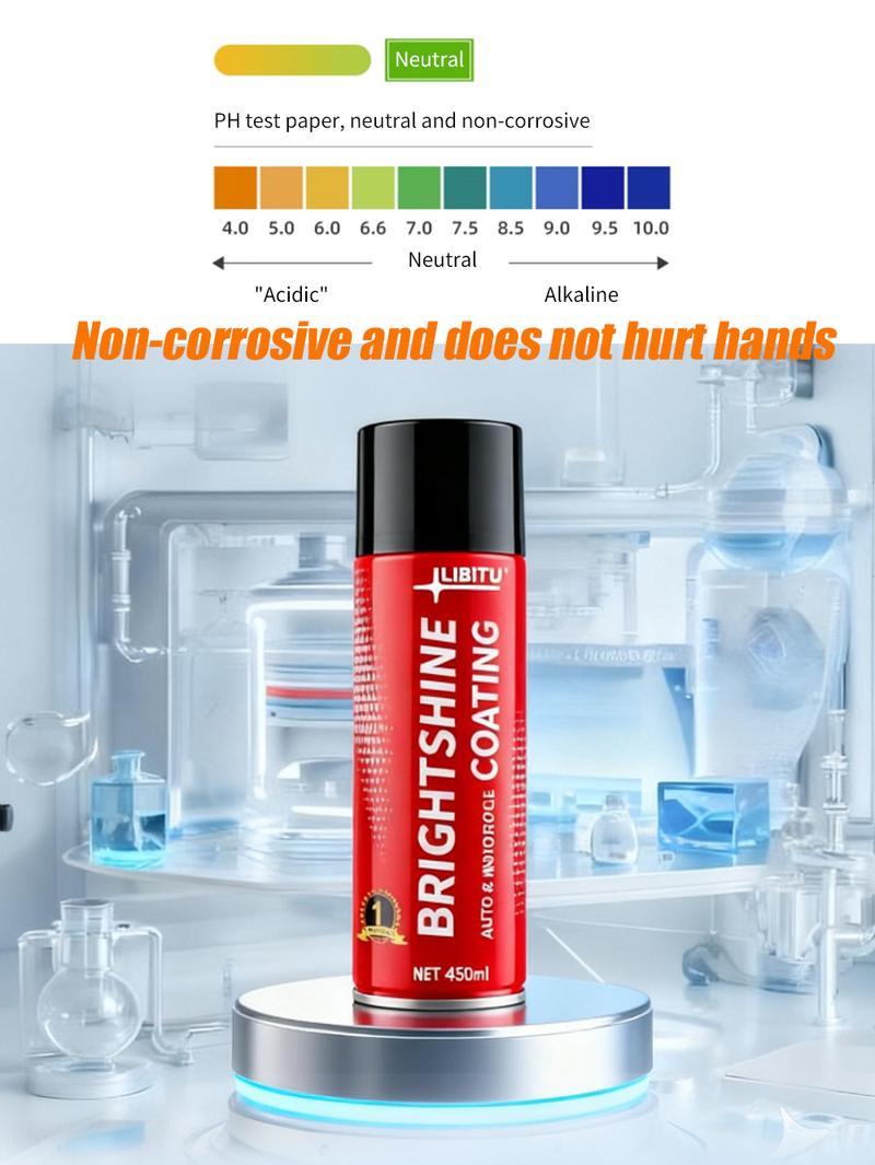 LIBITU Car Interior Protectant Spray 450ML Ultra-Protect Dashboard Wax Restore Shine Brazilian Carnauba Formula Waterproof Shield