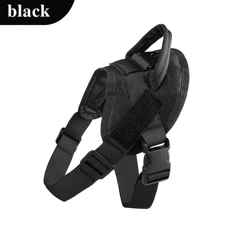 Lightweight Tactical Dog Harness with D-Ring, Adjustable Nylon Vest for Walking, Training, Daily Use, Olive Options