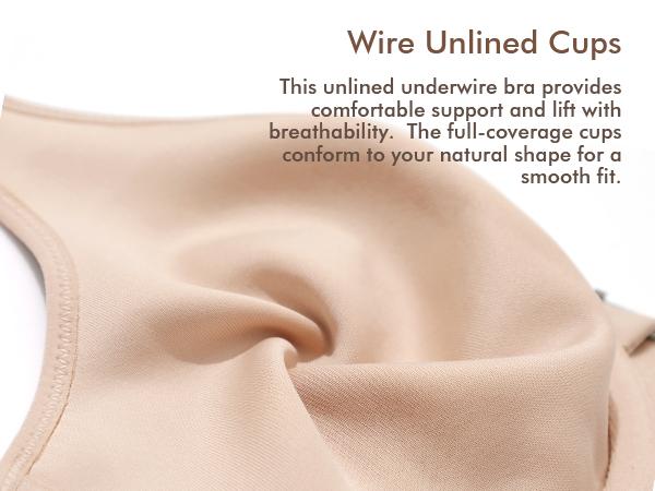 DELIMIRA Women's Front Closure Bras Posture Full Coverage Plus Size Underwire Unlined Back Support Plunge Seamless Bra B-H DELIMIRA Women's Front Closure Bras Posture Full Coverage Plus Size Underwire Unlined Back Support Plunge Seamless Bra B-H