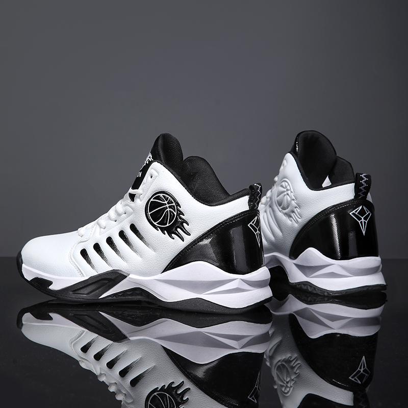 Ubetif Men's Fashionable Sports Shoes with Anti-Slip Soles Shock-Absorbing Rebounding Properties Durable Wear-Resistant Basketball Shoes for Boys and Men