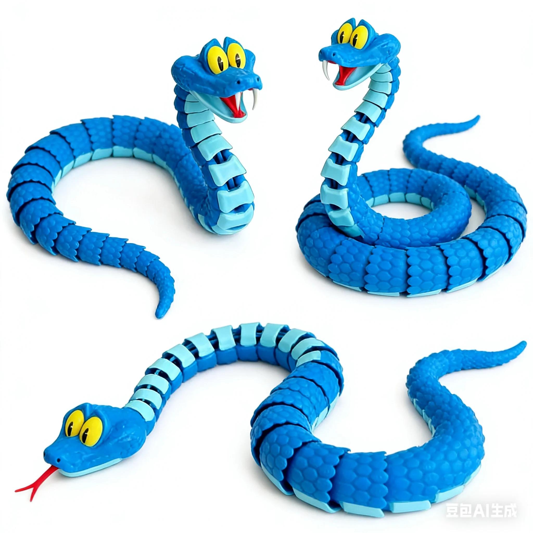 30cmGareth Snake: Joint simulation toy snake from Zootopia, 3D printed Gareth snake model, stress relieving toy, children's gift sensory toys for autism free items surprise gift