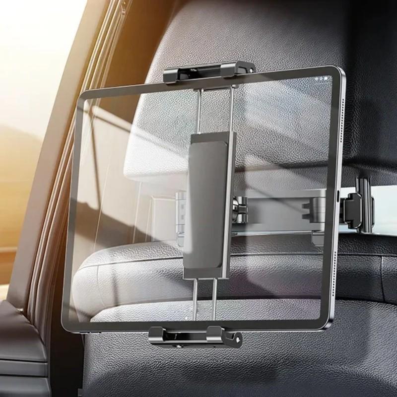 360 Degree Rotating Universal Rear Seat Mounting Bracket, Extendable for Tablets and Smartphones, Compatible with 5 to 11 Inch Gadgets