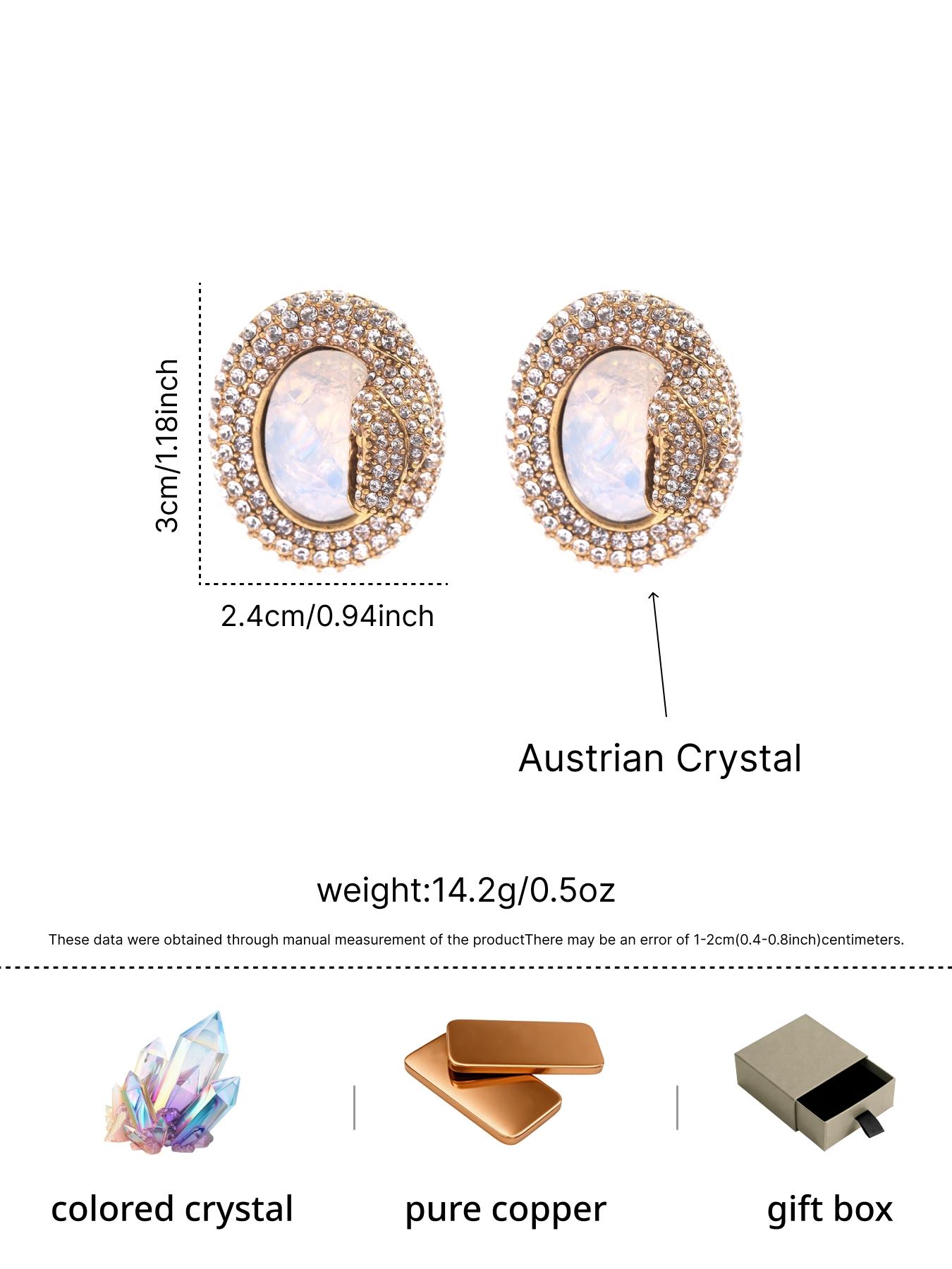 1 pair of retro and elegant double snake full diamond earrings, suitable for daily commuting, vacation and dating, and also a surprising and exquisite small gift.