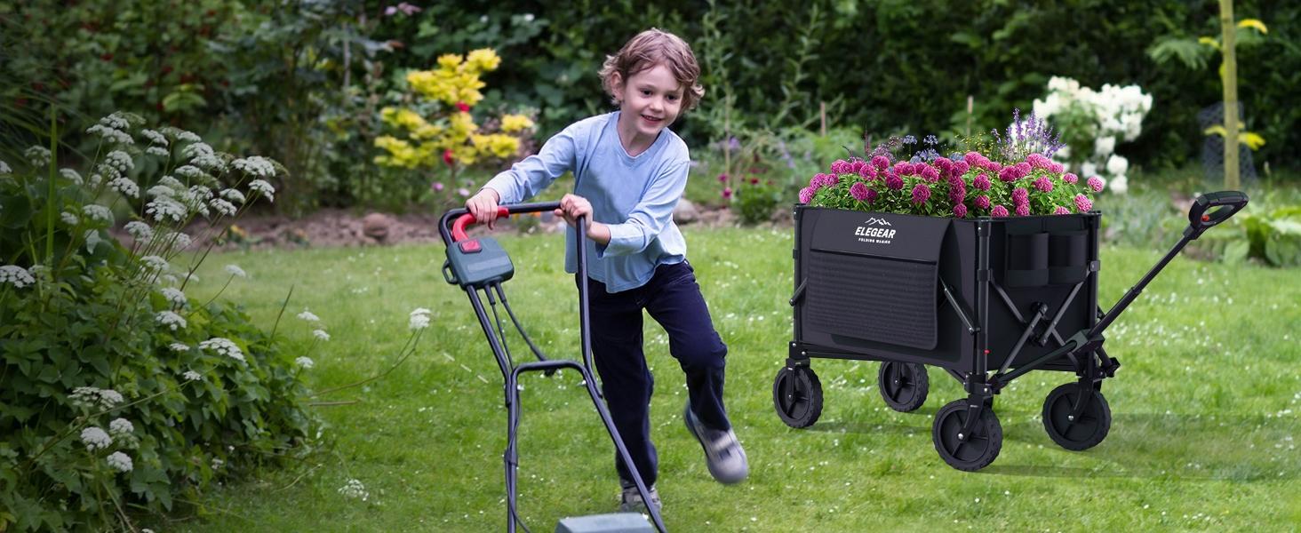 Heavy-Duty Folding Wagon Cart:Compact,All-Terrain Utility with 360° Wheels –220 lbs Capacity for Sports,Camping,and Grocery Shopping organizer Heavy-Duty Folding Wagon Cart:Compact,All-Terrain Utility with 360° Wheels –220 lbs Capacity for Sports,Camping,and Grocery Shopping organizer