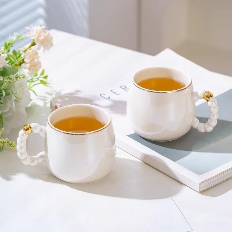 8-Piece Ceramic Water Set, 1.2L Kettle, 6 Cups, 13in Tray, High-End Ceramics, Perfect Gift for Parents, Creative Kitchenware，Boxed gift