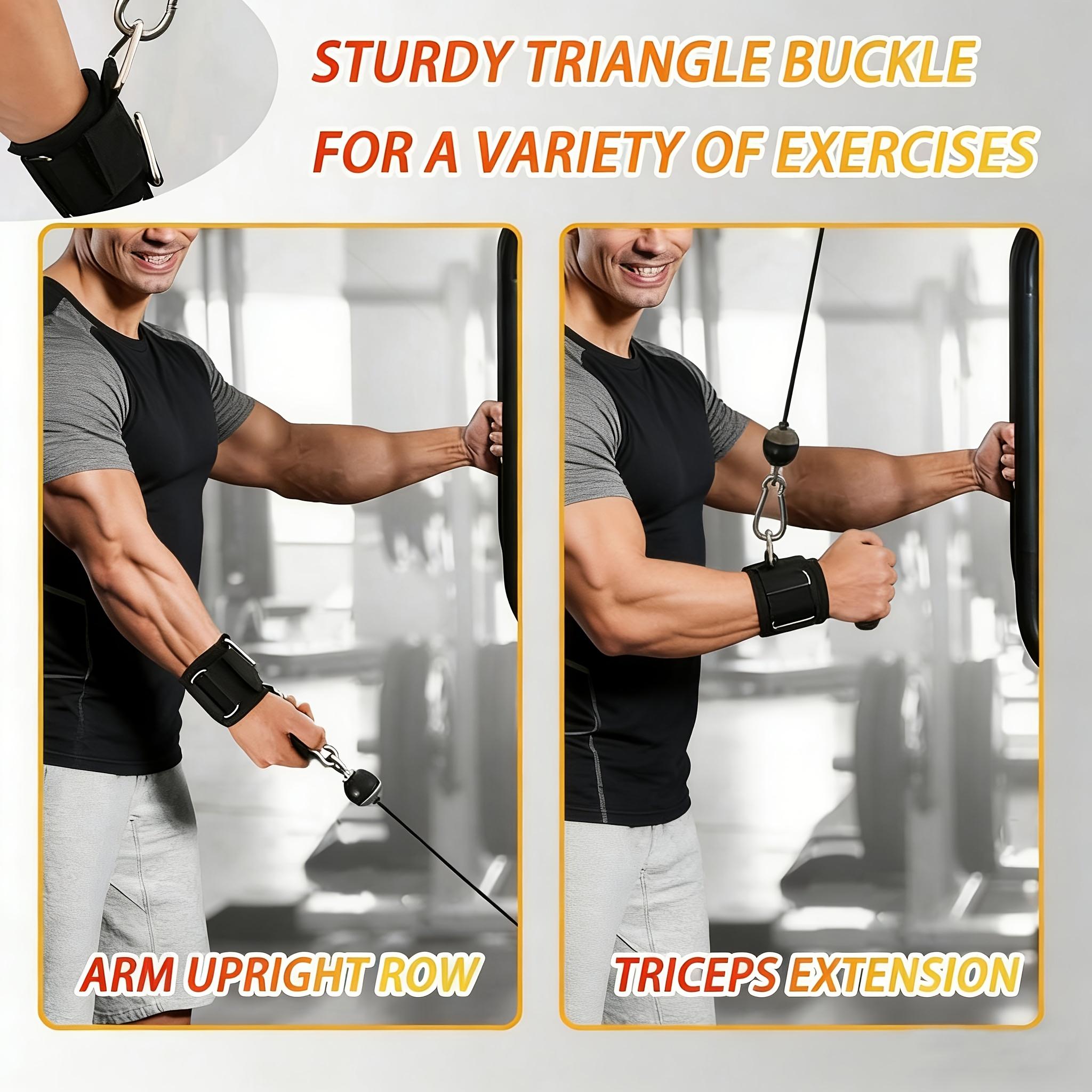 Adjustable fitness wristband with anti-slip design, heavy-duty adjustable fitness wristband - suitable for cable machines, weightlifting, pull-ups, gym and home fitness training assistance, fitness accessories, strength training equipment