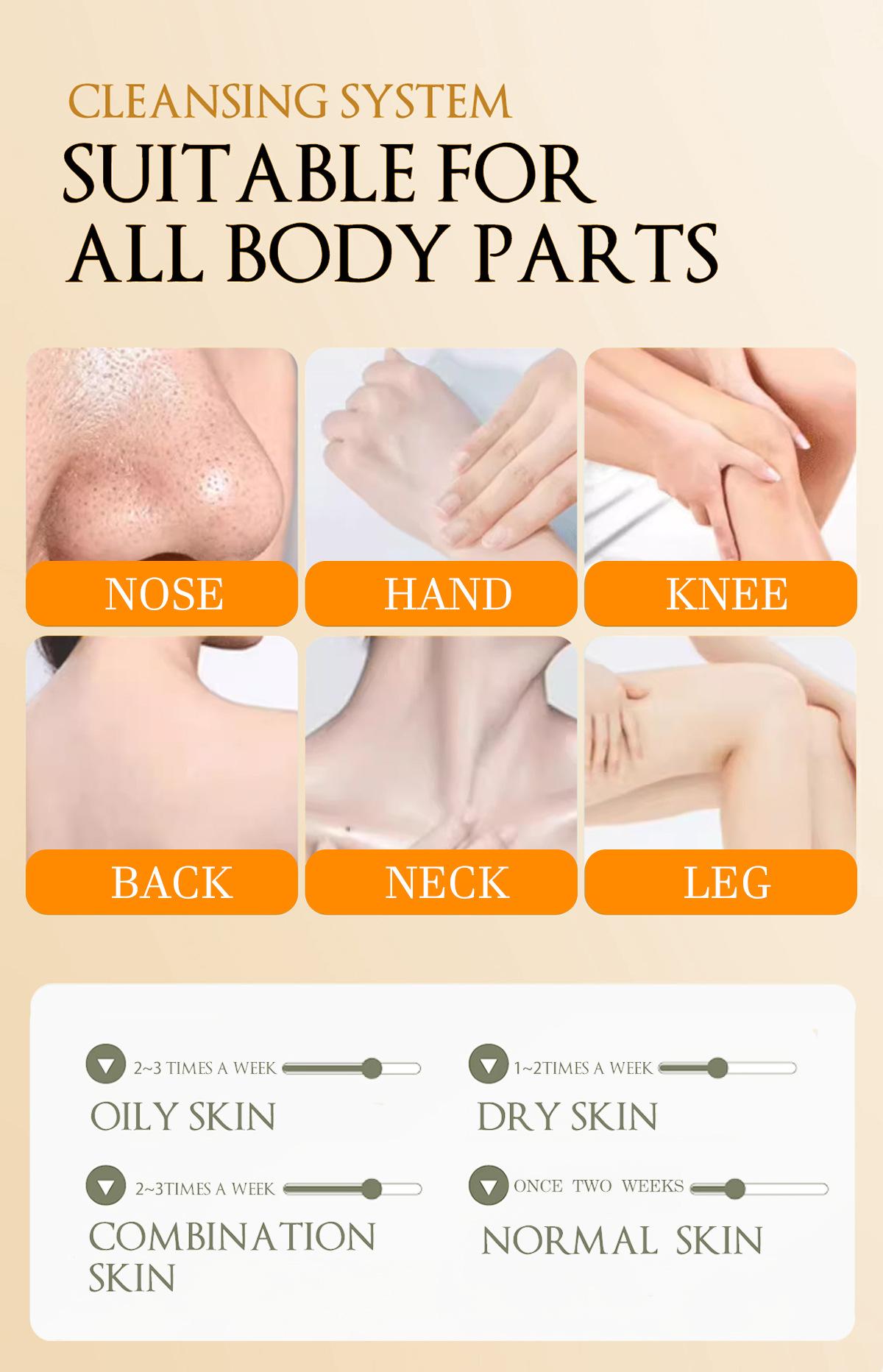 HEKO BEAUTY Exfoliating Gel Orange Brightening Facial Cleanser Deeply cleans pores and removes dead skin