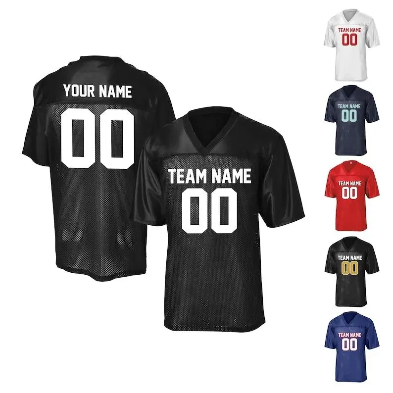 Personalized Football Jersey, Create Your Own Football Jersey Name Number 2025 Ideal for Supporters Team Members Comfort Fit