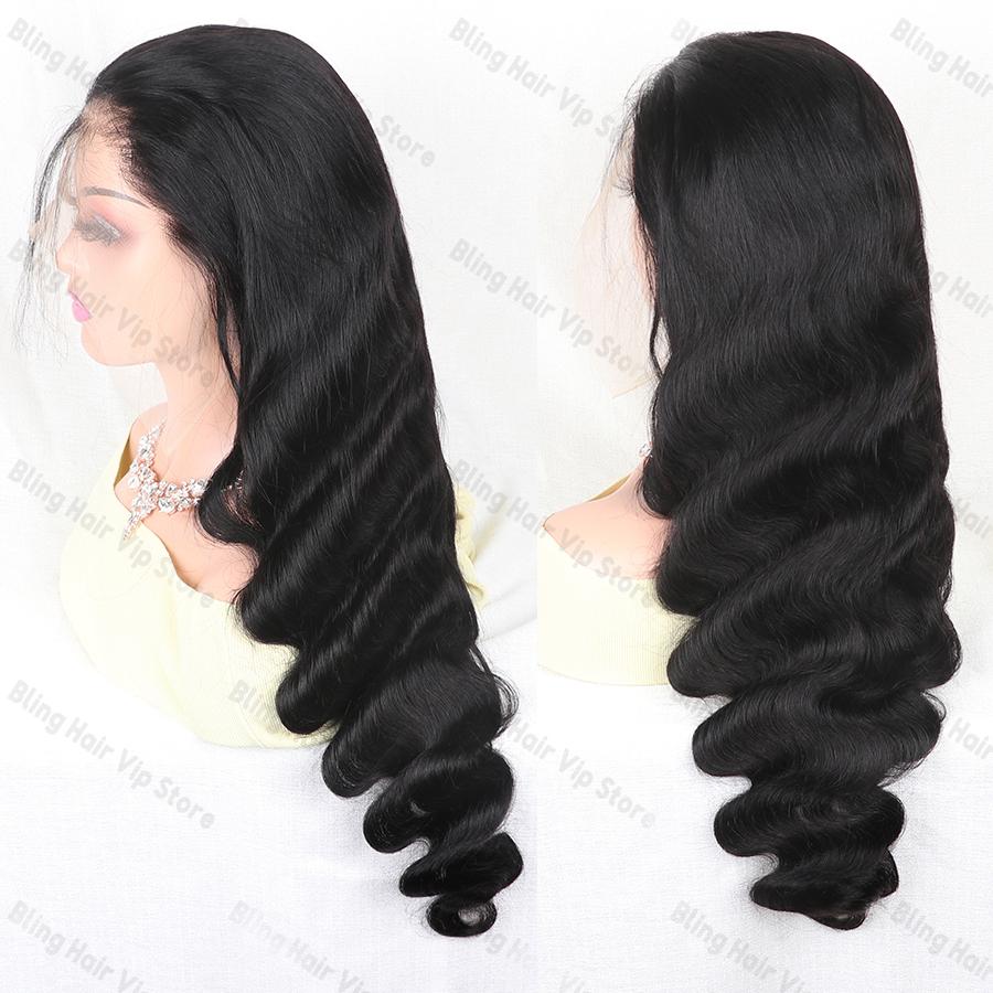 Bling Hair 36 34 Inch 13X4 13X6 Body Wave Lace Front Wig Human Hair 360 Full Frontal Wigs for Women Brazilian Real Human Hair PrePlucked Natural Black Remy Hair 180% Density #TikTokShopHolidayHaul