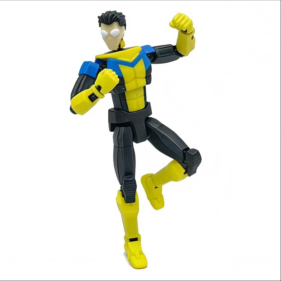 3D Printed Superhero Action Figure Toy, Multi-Joint Transformable Building Blocks, Anime Character Model, Decorative Doll, Gift Idea