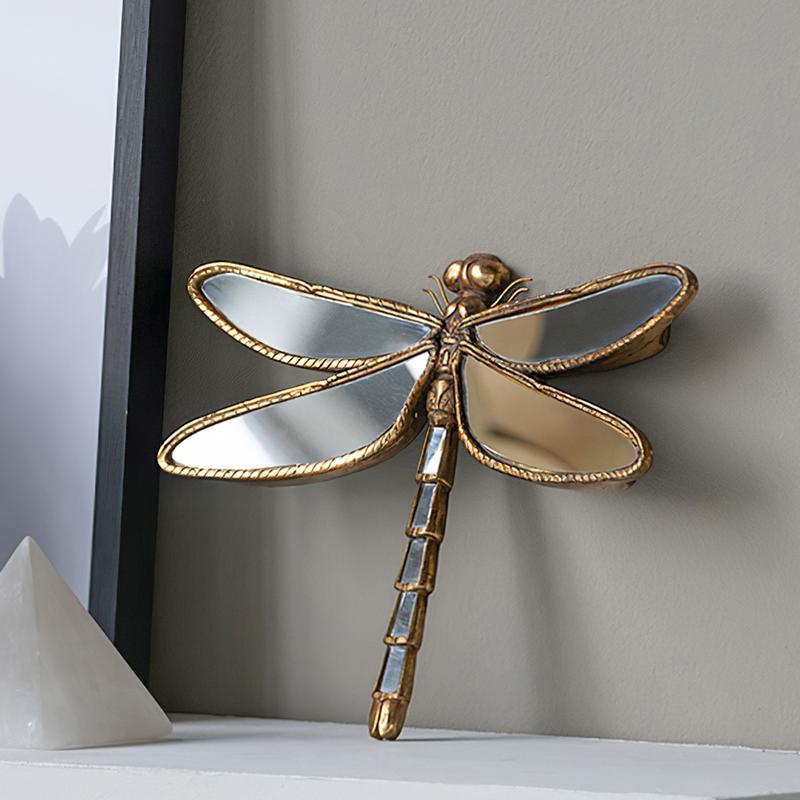 Vintage Resin Dragonfly Wall Hanging Decor, Interior Wall Decor, Creative Background Decoration for Living Room, Home Hotel Insect Museum Gift