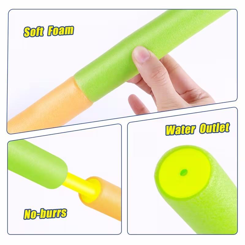 4 Piece Pool Toy Set, Water Toys Kit with Bright Pull-Out Sprinklers, Outdoor Summer Fun for Pool Beach Garden, Kids Gift